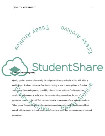 Software Quality Assesment