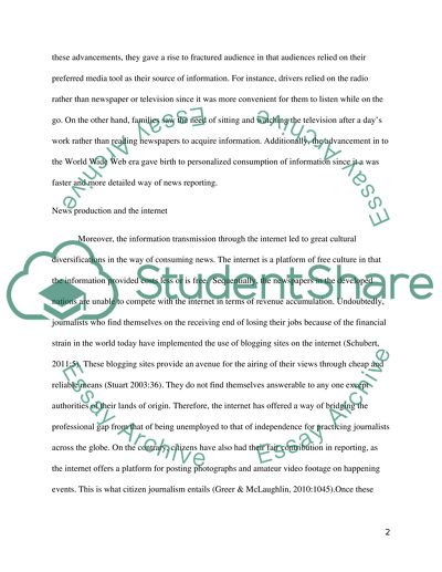 New Media Technologies And News Production