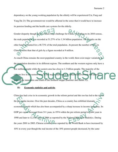 Chinas Economic Analysis