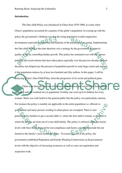 One-Child Policy From the Perspective of Social and Political Gains