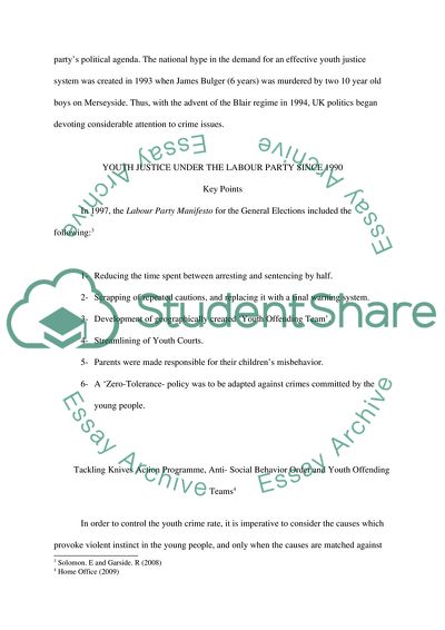 What Policies Should Be Incorporated in the UK Youth Justice System