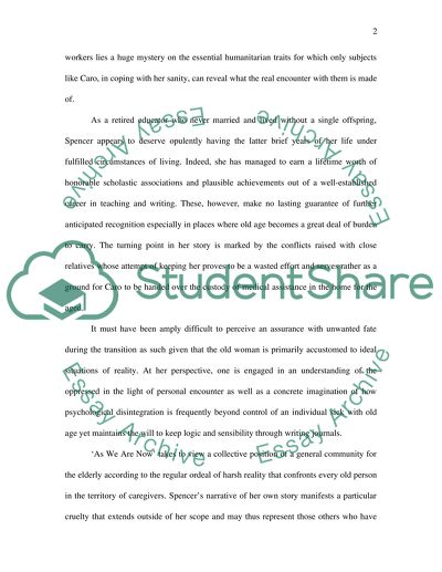 As We Are Now by Sarton