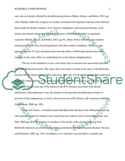 Klebsiella Pneumonia