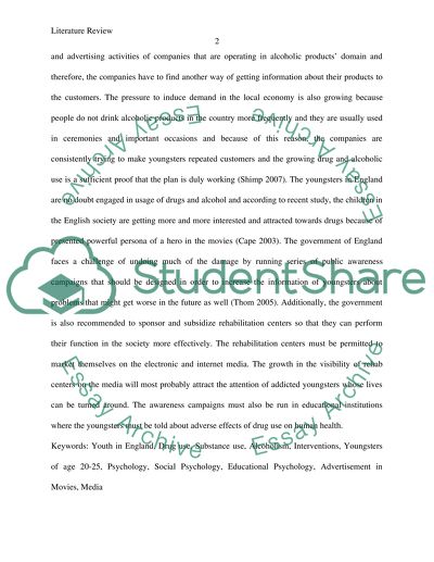 The Growing Problem of Substance and Alcohol Misuse in Youth of England