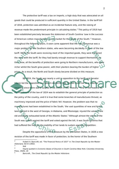 The Nullification Crisis of 1832