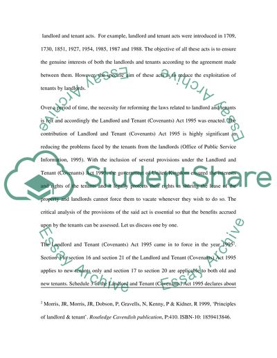 Does the Landlord and Tenant Law Benefit Tenants