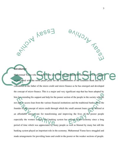 Micro-Credit against Poverty