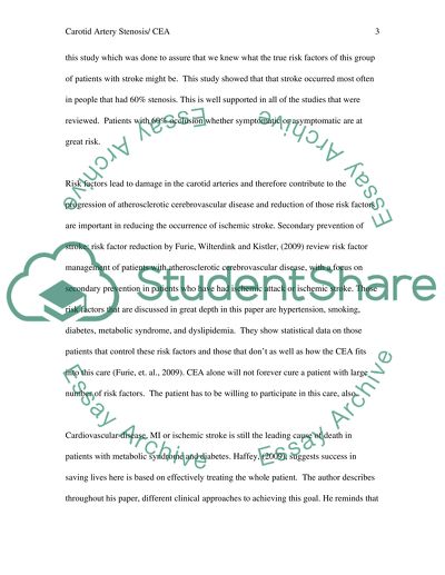 Management of Carotid Artery Stenosis