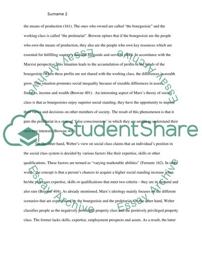 Sociological Explanation of Social Class