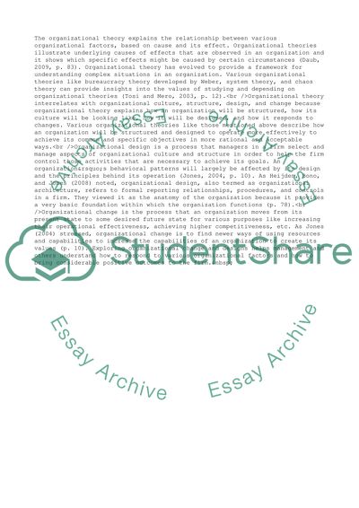 Organization Research and Theory