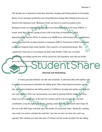 Variations in Chronobiology