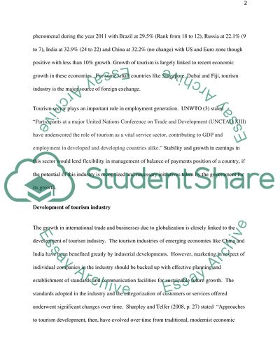 Importance of Tourism in the Economy