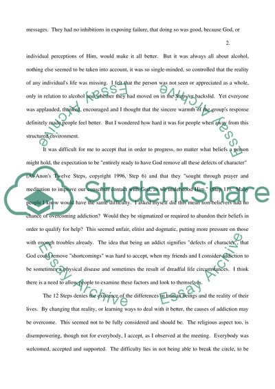 12 Steps Programs - Help or Hinder