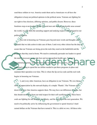 Honoring Americas Veterans