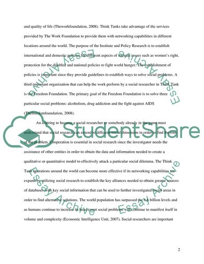 Social Research & Think Tank