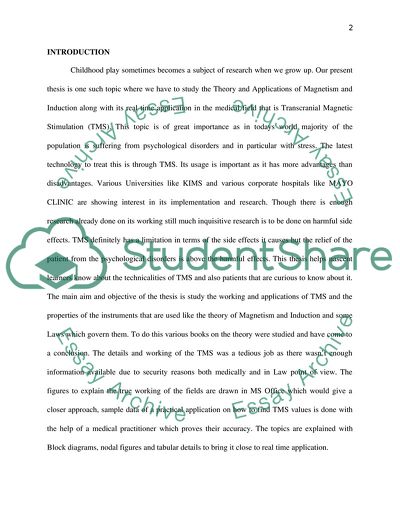 Magnetism and Induction: Transcranial Magnetic Stimulation