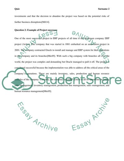 Project Failures and Success