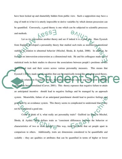 Perspectives on Personality