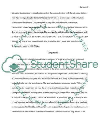 Journalism, Mass Media and Communication