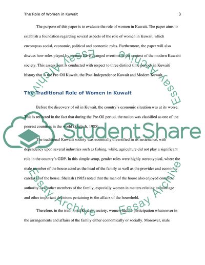 The Role of Women in Kuwait