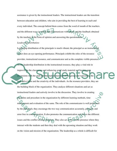 Instructional Leadership Development in Education