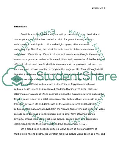 Death Across Time and Cultures