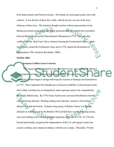 The American Revolutionary War