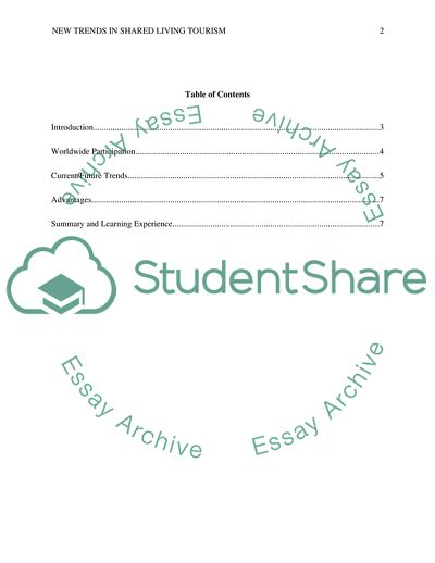 New Trends in Shared Living Tourism