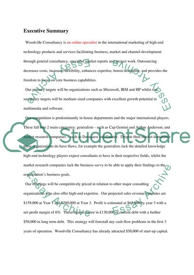 Ecommerce web development business plan