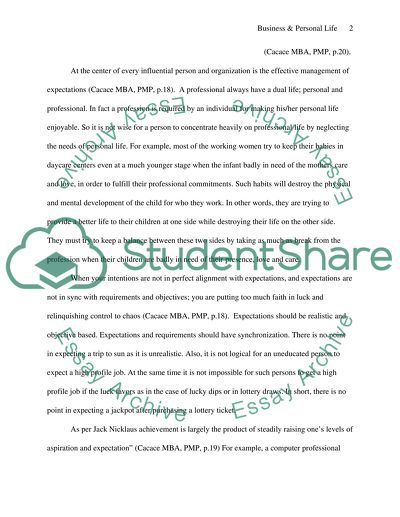 Managing Expectations in Business and Personal Life