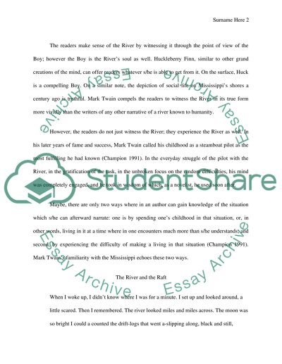 Symbolisms in The Adventures of Huckleberry Finn: The River and the Raft