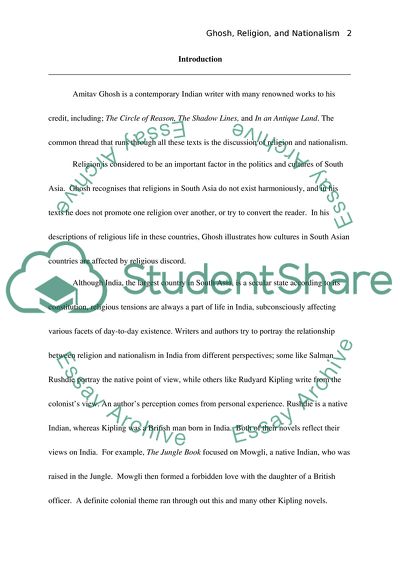 Ghosh, Religion, and Nationalism in India, Pakistan, Bangladesh and Egypt