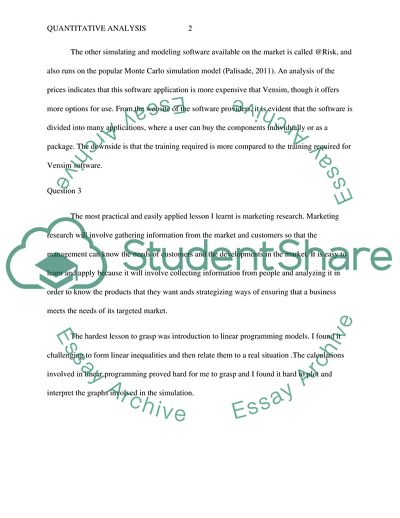 Quantitative Analysis