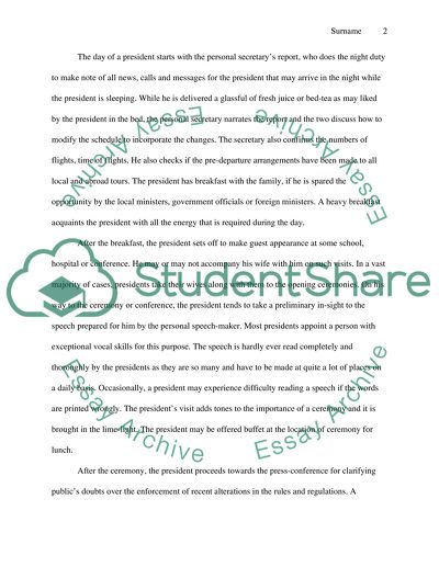 The Daily Life of a President