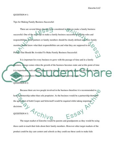 Zatwsho LLC Case Study