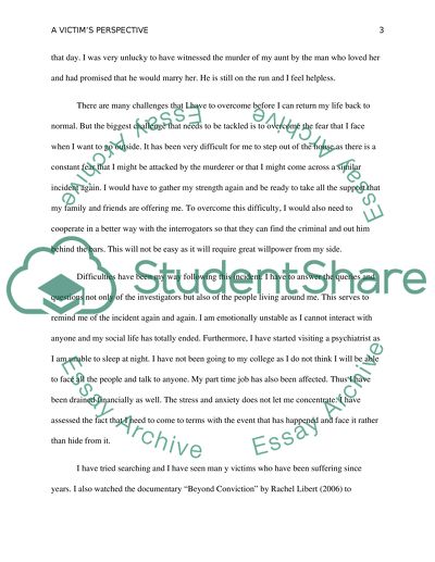 A Victims Perspective