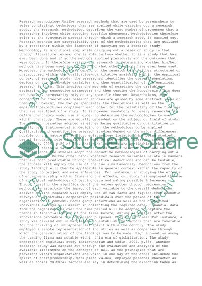 Research methodology