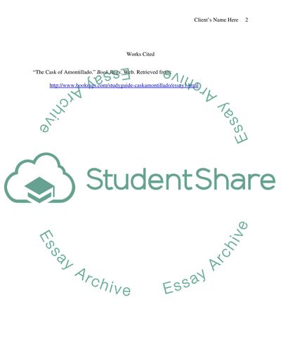 The Cask of Amontillado