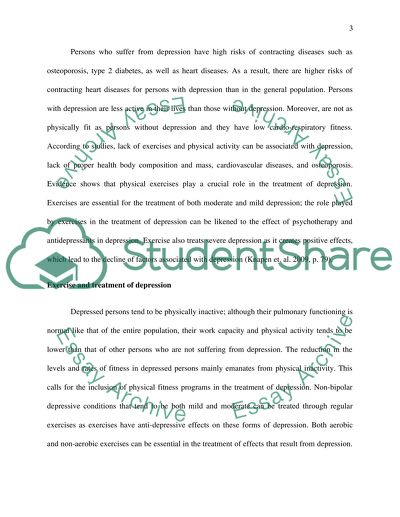 The Most Effective Way of Treating Depression Is Through Regular Exercise