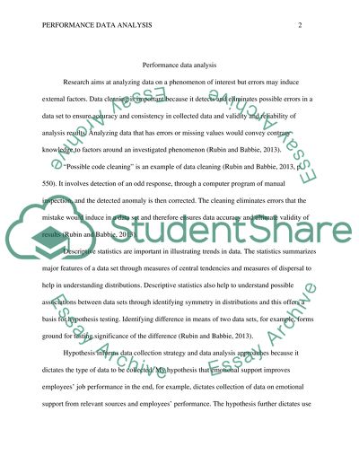 Performing Data Analysis