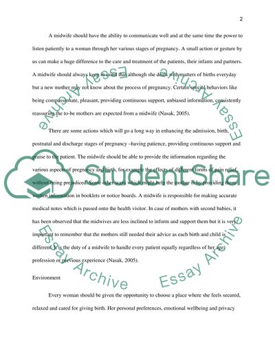 How Normality Can Be Facilitated and Maintained During Childbirth