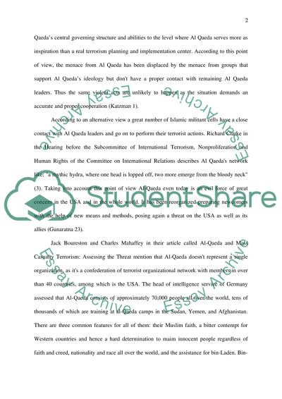 The threat posed to the United States by nuclear terrorism from Al Qaeda