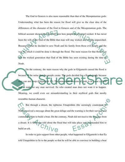Comparing and contrasting the Epic of Gilgamesh and Genesis 1-11 (Religious Studies)