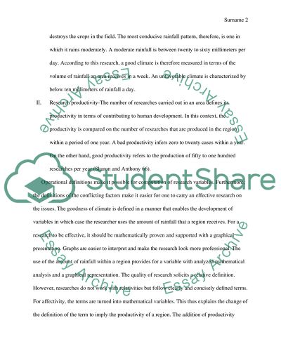 Correlations In research