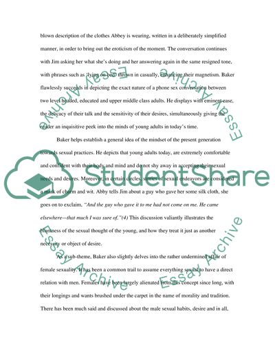 Analysis of Vox Book by Nicholson Baker