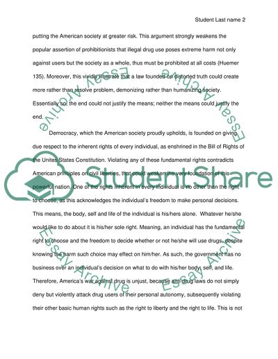 American Unjust Drug War