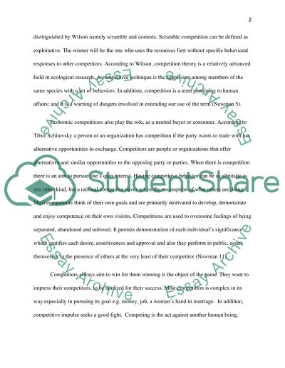 Concept of Competition