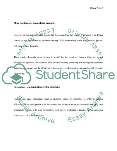 International Trade Concepts