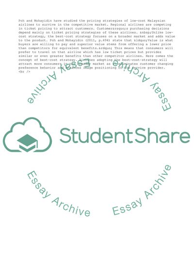 Competitiveness: Airlines