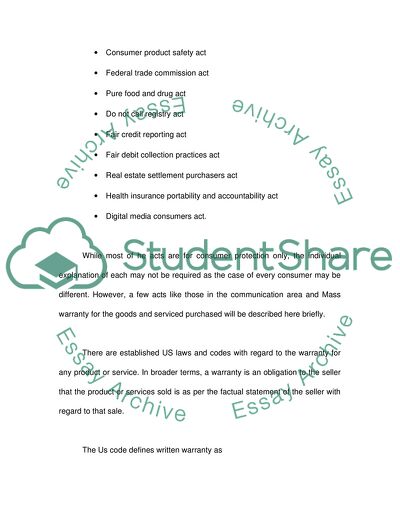 Consumer Protection Law